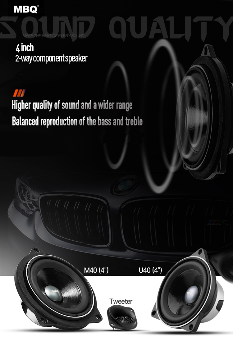 MBQ 寶馬專(zhuān)車(chē)專(zhuān)用兩分頻套裝喇叭 U40